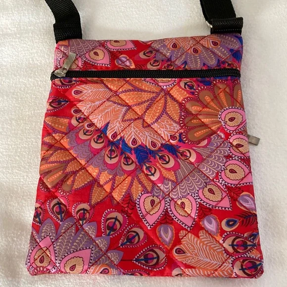 Cross Over Bag with Three multi-purpose pockets Peacock Parade Collection NWT - Picture 1 of 5